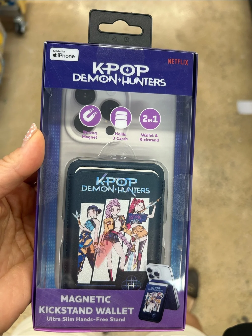 K-Pop Demon Hunters Magnetic Kickstand Wallet